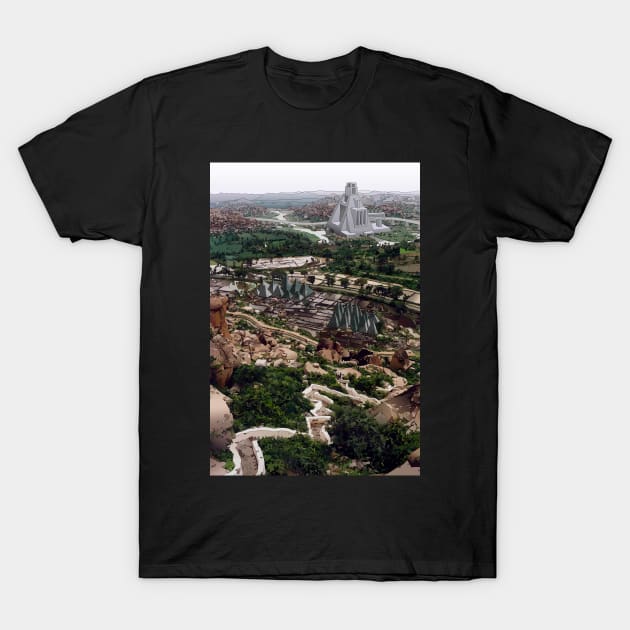 The Future Past of Hampi T-Shirt by Joepokes